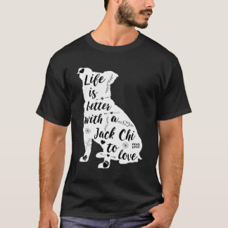 ジャックチーデザイン用ジャックチーシャツ愛犬家 Tシャツ