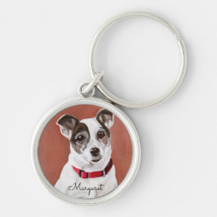 ジャックパーソナライズなラッセルテリアKeychain キーホルダー