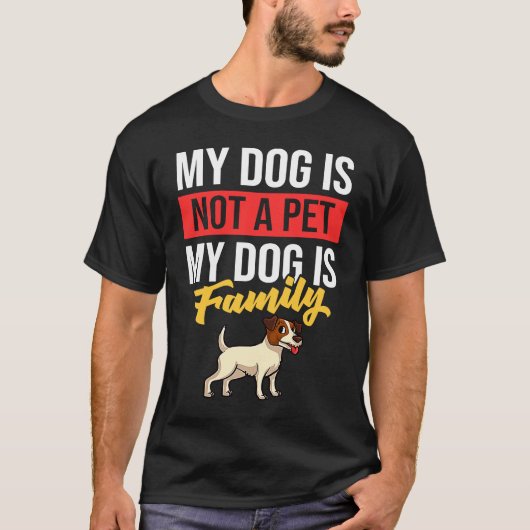 ジャックパーソンRussell Terrier犬の子犬オーナーラブ Tシャツ (正面)