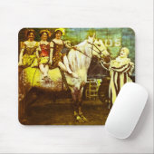 ジャックピエロおよび3人の女王のヴィンテージのサーカス マウスパッド (マウス)