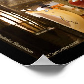 ジャックフルーツザリパーおもしろいリック・ロンドン ポスター (角)