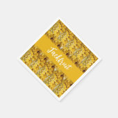 ジャックフルーツ熱帯フルーツパターン誕生日 スタンダードカクテルナプキン (角)