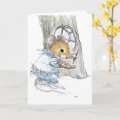 ジャックフロストマウスの挨拶状 カード (黄色い花)