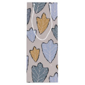 ジャックフロスト葉パターンワイン抱き枕 ワインギフトバッグ (裏面)