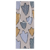 ジャックフロスト葉パターンワイン抱き枕 ワインギフトバッグ (正面)