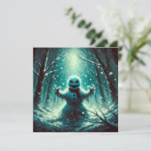 ジャックフロスト雪だるまクリスマス シーズンカード (スタンド正面)