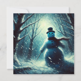 ジャックフロスト雪だるまクリスマス シーズンカード