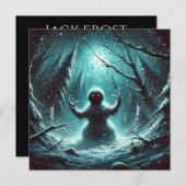 ジャックフロスト雪だるまクリスマス シーズンカード (正面/裏面)