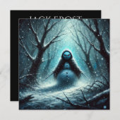 ジャックフロスト雪だるまクリスマス シーズンカード (正面/裏面)