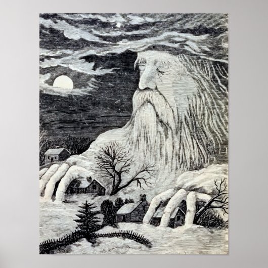 「ジャックフロスト」ヴィンテージイラストレーション ポスター (正面)