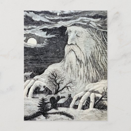 「ジャックフロスト」ヴィンテージイラストレーション ポストカード (正面)