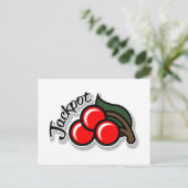 ジャックポットさくらんぼはがき（淡） ポストカード (スタンド正面)