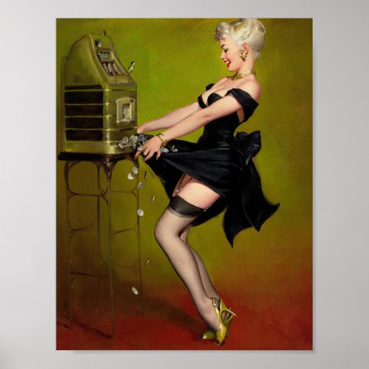 ジャックポットウーマンアートピンナップ ポスター (正面)