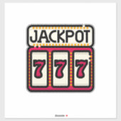 ジャックポットエクストララージ14インチx 14インチビニールステッカー シール (シート)