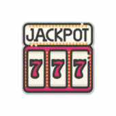 ジャックポットエクストララージ14インチx 14インチビニールステッカー シール (正面)