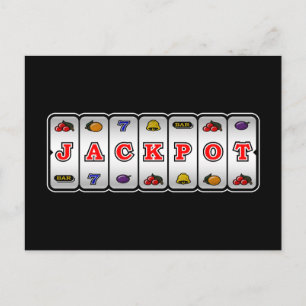ジャックポットスロットマシン葉書(濃) ポストカード