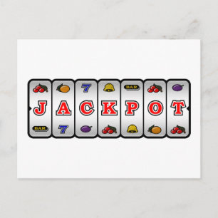 ジャックポットスロットマシン葉書(LED) ポストカード