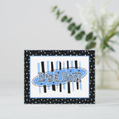 ジャックポット男の子の赤ちゃんシャワー招待状ポストカー インビテーションポストカード (スタンド正面)