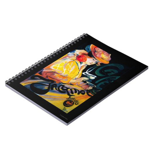 ジャックモットカフェ�ヴィンテージポスターヨーロッパ ノートブック (左側)