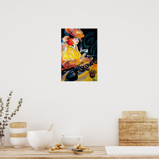 ジャックモットカフェ�ヴィンテージポスターヨーロッパ ポスター (キッチン)