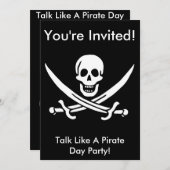 ジャックラッカムパイレーツ招待状 招待状 (正面/裏面)