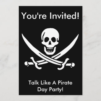 ジャックラッカムパイレーツ招待状 招待状