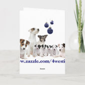 ジャックラッセルのクリスマスの願い-それをカスタマイズ! シーズンカード (裏面)