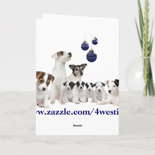 ジャックラッセルのクリスマスの願い-それをカスタマイズ! シーズンカード
