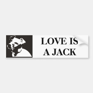 ジャックラッセルのバンパーステッカー バンパーステッカー