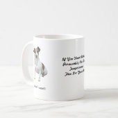 ジャックラッセルのマグ- 2つのイメージおよびモチーフの… コーヒーマグカップ (正面左)