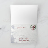 ジャックラッセルの子犬の抱擁及びキス-それをカスタマイズ! シーズンカード (内部)