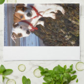 ジャックラッセルの子犬 キッチンタオル (折り畳み)