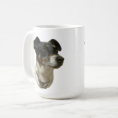 ジャックラッセルはマグの後をつけます コーヒーマグカップ (正面左)