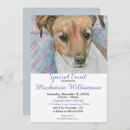 ジャックラッセルウィズハッピーバースデー 招待状