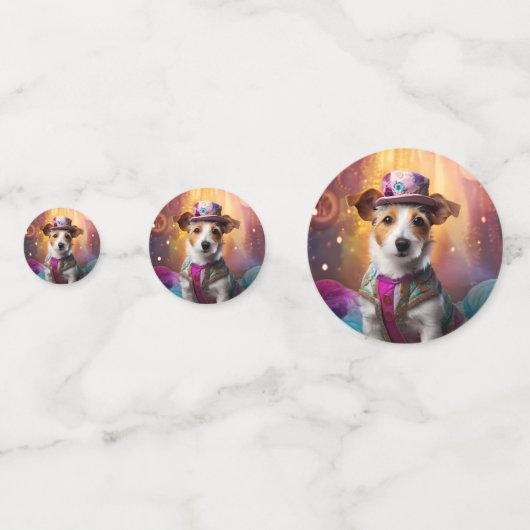 ジャックラッセルカラフルの衣装 コンフェッティ (裏面)