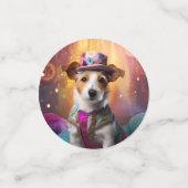 ジャックラッセルカラフルの衣装 コンフェッティ (スモール正面)