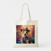 ジャックラッセルカラフルの衣装 トートバッグ (裏面)