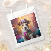 ジャックラッセルカラフルの衣装 フェイバーバッグ (クリップ留めされた状態)