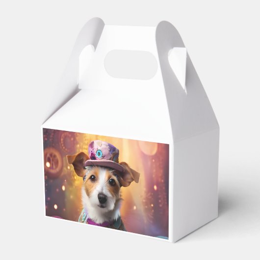 ジャックラッセルカラフルの衣装 フェイバーボックス (正面サイド)