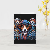 ジャックラッセルギャングドッグス カード (黄色い花)