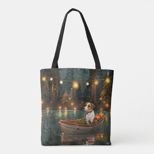 ジャックラッセルクリスマスフェスティバル航海 トートバッグ (裏面)