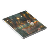 ジャックラッセルクリスマスフェスティバル航海 ノートパッド (アングル)