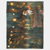 ジャックラッセルクリスマスフェスティバル航海 フリースブランケット (正面)