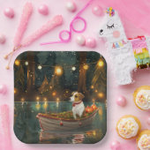 ジャックラッセルクリスマスフェスティバル航海 ペーパープレート (パーティー)