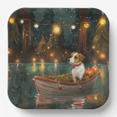 ジャックラッセルクリスマスフェスティバル航海 ペーパープレート (正面)