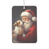 ジャックラッセルサンタクロースフェスティバルクリスマス カーエアーフレッシュナー (正面)