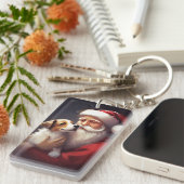 ジャックラッセルサンタクロースフェスティバルクリスマス キーホルダー (正面右)