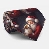 ジャックラッセルサンタクロースフェスティバルクリスマス ネクタイ (ロール)