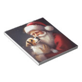 ジャックラッセルサンタクロースフェスティバルクリスマス ノートパッド (アングル)