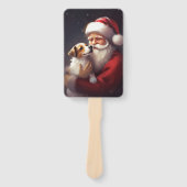 ジャックラッセルサンタクロースフェスティバルクリスマス ハンドファン (正面)